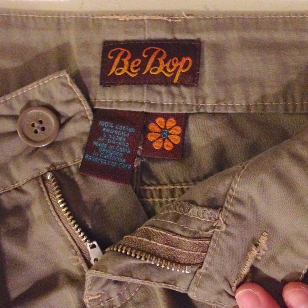 BeBop Cutoff Khaki Shorts Size 3